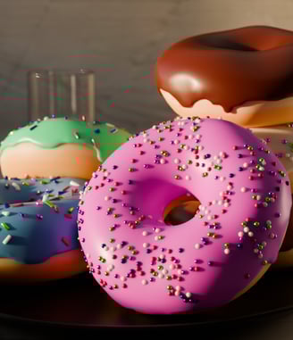 Image 3Ddu projet Donut's & Friends