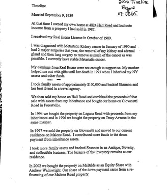 2006 Statement of facts by Michael Falk 