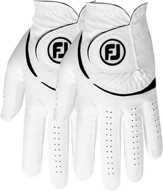 a pair of golf gloves with a pair of gloves