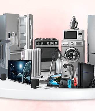 a bunch of appliances and appliances are shown in this image
