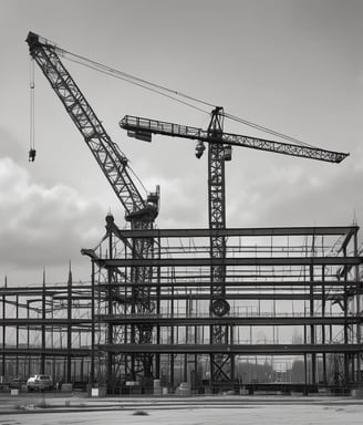 a large industrial steel structure with a crane Explorar noticias de la industria