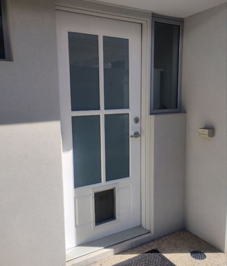 Entry door installation