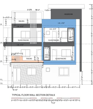 house elevation in Gogga by Aakaar constrologixtix
