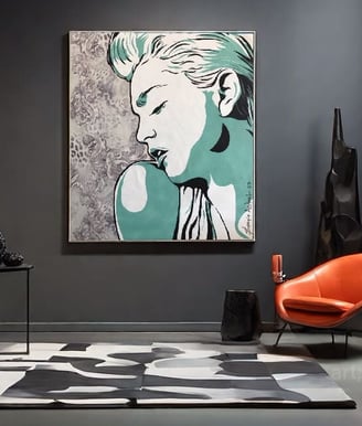 Obra de arte em Pop-Art: Uma fusão de cor e criatividade