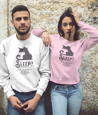 vivid calm designs, side gig club, Sleepless Grind, Hustler Cat, Vivid Black, black cat, Late-night 