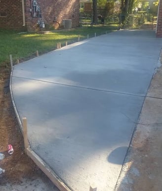 driveway extension concrete contractors huntsville al