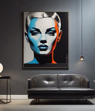 Quadro único em Pop-Art para expressar sua individualidade
