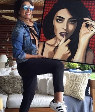 Juliana Paes, Sérgio Astral, quadro personalizado, pop-art, arte moderna