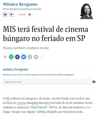 coluna mônica bergamo música húngara