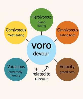 root word voro, Word Power Made Easy