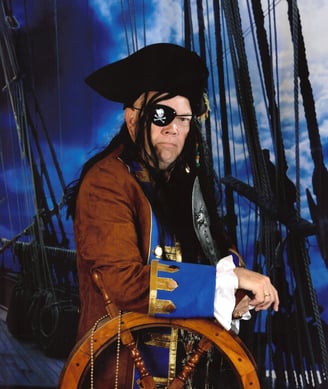 The Pirate on his ship