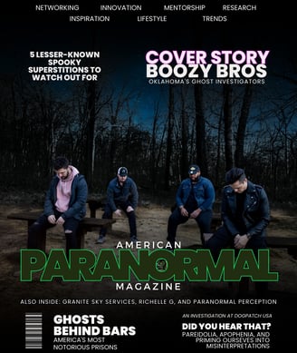 Pablo Cordova, Boozy Bros Featured Cover on American Paranormal Magazine