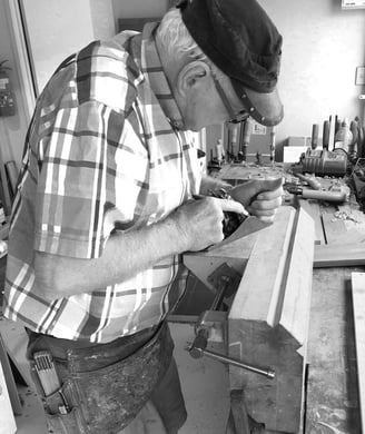Mike's Dad making furniture
