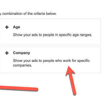 LinkedIn audience targeting