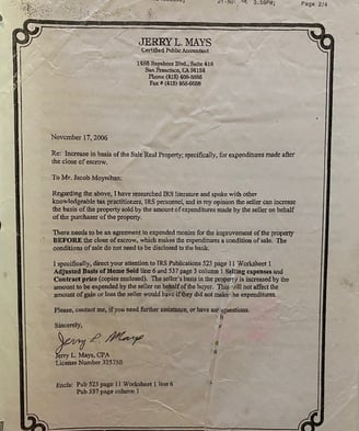 Michael Falk's Jerry Mays affiliation