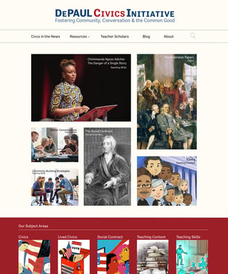 DePaul Civics Initiative website screenshot