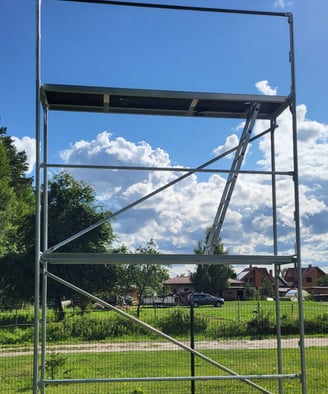 tērauda sastatnes stalažas 3x4.8m