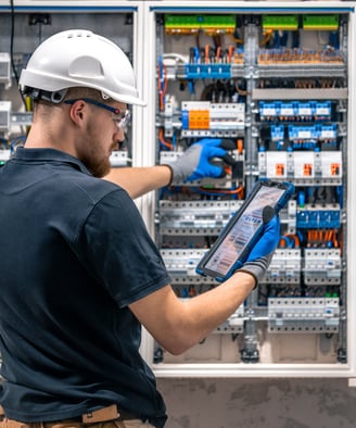 <a href="https://www.freepik.com/free-photo/electrical-technician-working-switchboard-with-fuses-use