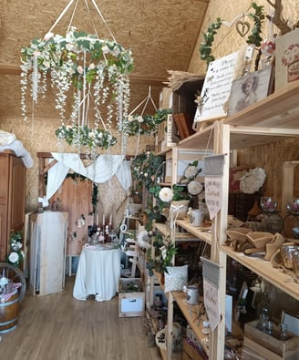 décoratrice mariage Sud Nantes, showroom décoration mariage Vendée, mariage Corcoué-sur-Logne