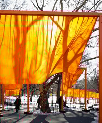 O projeto "The Gates" de Christo e Jeanne-Claude
