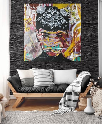 Pintura abstrata em estilo Pop-Art