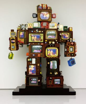 obra Nam June Paik, TV is Kitsch, 1996