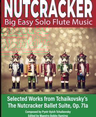 Nutcracker Big Easy Solo Flute Music Book