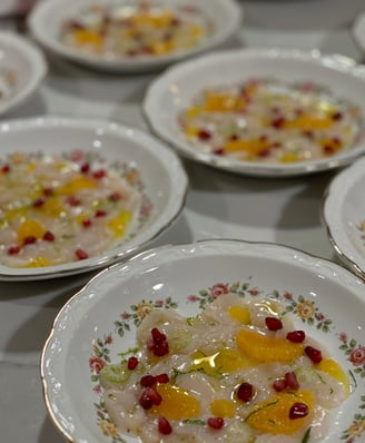 Repas organisé par Sèta, chef à domicile à Rennes 