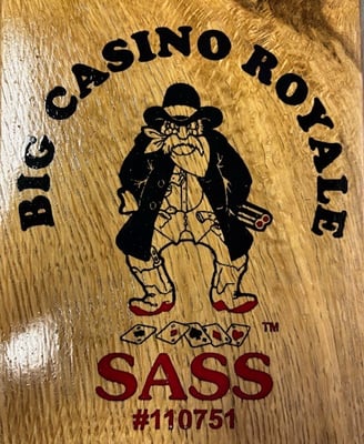 Large SASS gun cart plaque with red boots