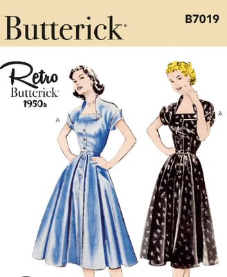 B7019 dress pattern tiracooks
