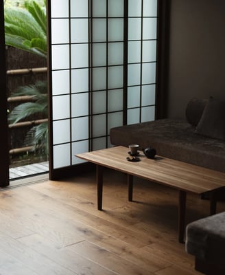 black japanese shoji screen
