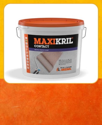 MAXIKRIL® Contact Груб акрилен основен премаз микроармиран со синтетички влакна и исполнет со кварц