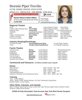 Stormie Trevino Resume