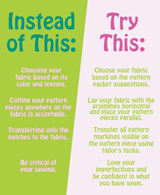 Do’s and dont’s of sewing