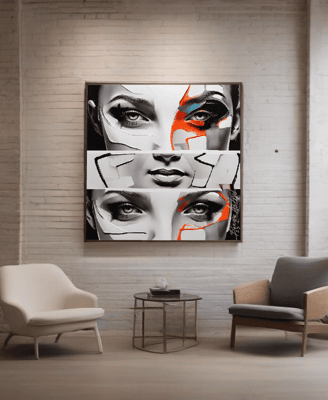 Decoração única com quadros personalizados que contam histórias e memórias.