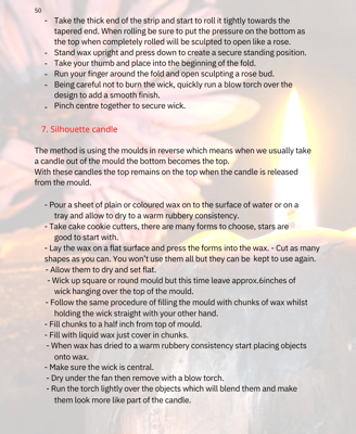 Candle making eBook sample page