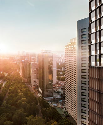 Polanco Park Hyatt aerial view