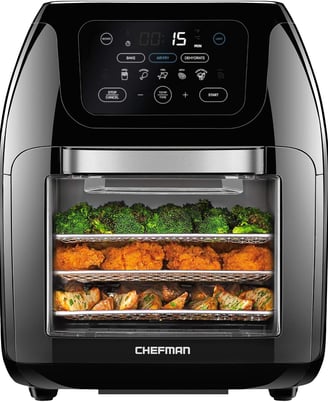 Smart touchscreen air fryer for faster, healthier cooking with less oil and perfect crisp results.