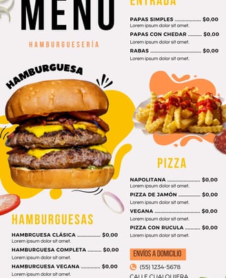 AvantiRed fabrica cartas menu personalizadas