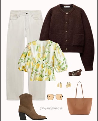 Outfit romántico para ir a clases
