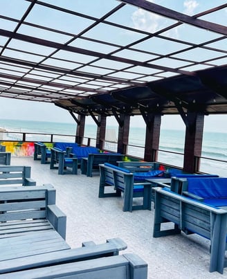Sea Side View of De Place @ De Beach Resort Ghana