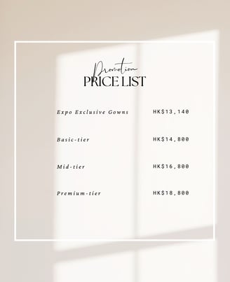 Amour Atelier Price List 2023