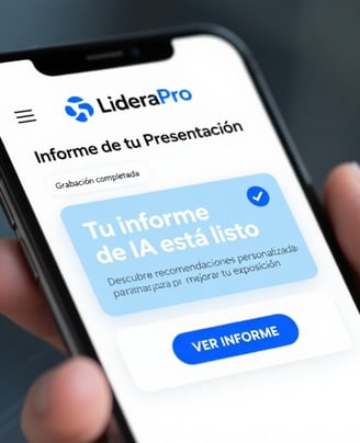 Con la app LideraPro la IA te informa al instante de posibles mejoras en tu comunicación.
