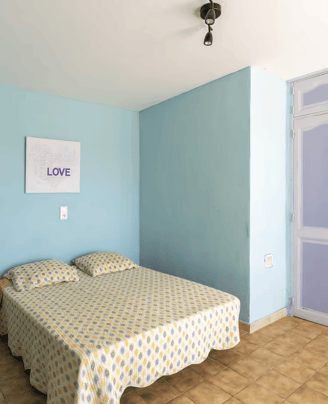 a bedroom with a bed and a bed in it