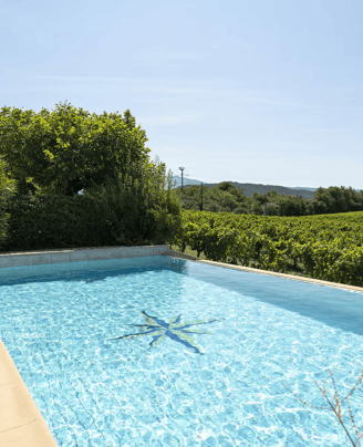 a pool with a swimming pool and a swimming pool