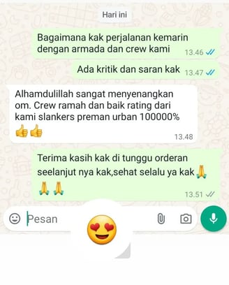 Testimoni Pelanggan Malinda Trans 1