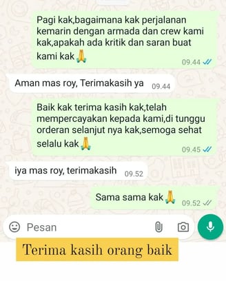 Testimoni Pelanggan Malinda Trans 2