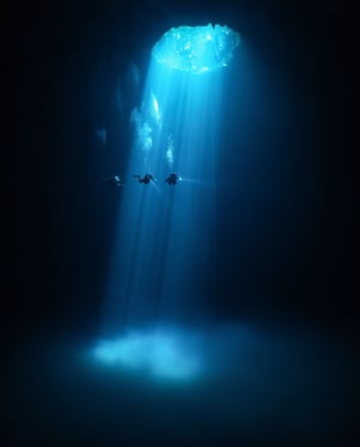 Liquid Light: An underwater photography guide to the cenotes of mexico - book cover by shawn murphy