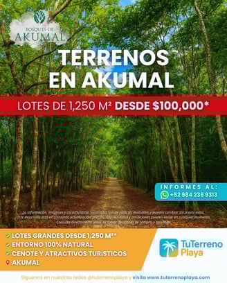 Terrenos en Bosques de Akumal
