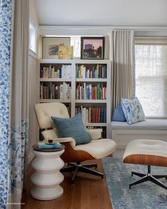 Reading Corner, Custom Drapes and fabrics, Lenny Santamaria